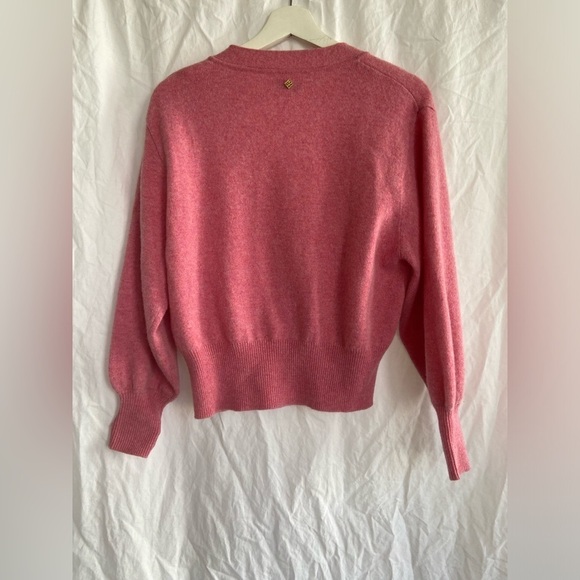 Sandro Paris Wool V-Neck Sweater Cardigan Size Medium - Picture 8 of 13